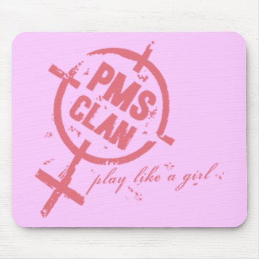 PMS Mousepad - Roze Logo Muismat (Voorkant)