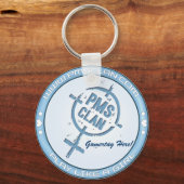 PMS Sleutelhanger - Blauw Logo 2 (Voorkant)