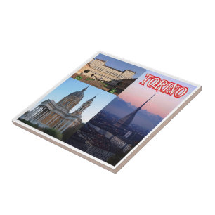 PMT011 TURIJN, Mozaïek, Piemonte, Italië, Tegeltje