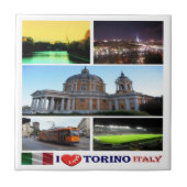PMT015 TURIJN I Love, Mozaïek, Italië, Tegeltje (Voorkant)