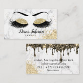 PMU Microblading Artiest Sparkling Zilver Goud Visitekaartje (Voorkant / Achterkant)