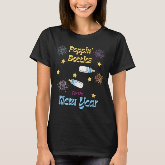 Pn Bottles For The New Year Funny T-shirt (Voorkant)