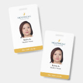 PN-verpleegstersbadge Badge (Voor- en achterkant)