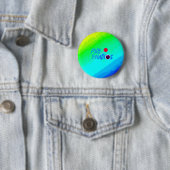 PNB Studios Logo - Wavy Rainbow Achtergrond pin/ Ronde Button 5,7 Cm (In situ)