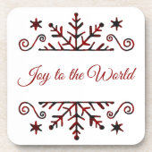 Pneembaar snowflake bier onderzetter (Voorkant)