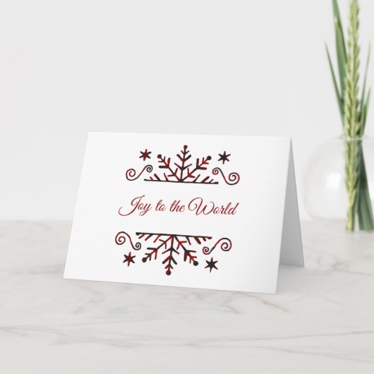 Pneembaar snowflake kaart (Voorkant)