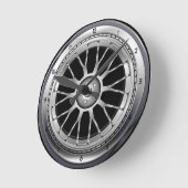 Pneu de voiture Acier Horloge murale (Angle)