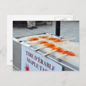 Pneu d'érable Taffy D'Erable Québec Carte postale  (Devant / Derrière)