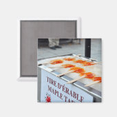 Pneu d'érable Taffy D'Erable Québec Magnet Canada (Recto/Verso)