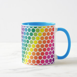 Pneuka coloré point motif tache tache mug