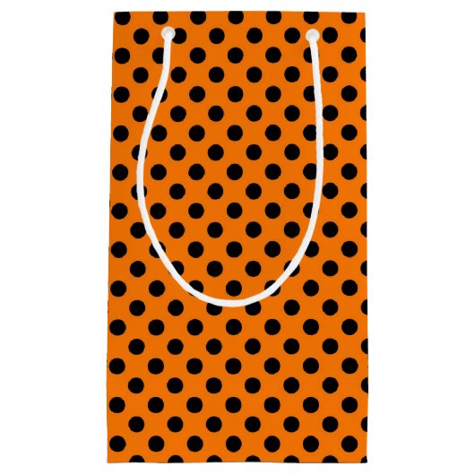 Pneuka noir orange motif petit sac cadeau (Devant)