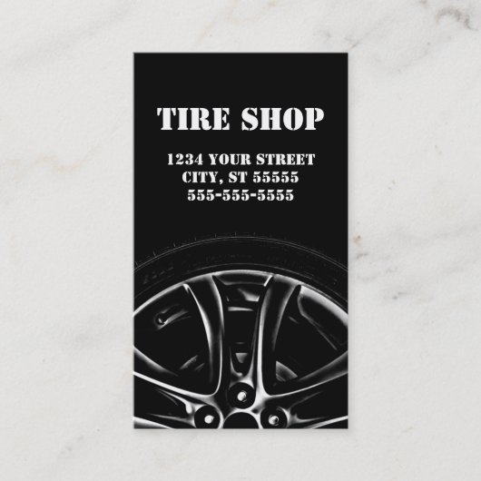 Pneumatique et Carte de visite mécanique (Devant)