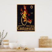 Pneus Continental Paris 1900 AFFICHE IMPRIMEE A5-A (Cuisine)