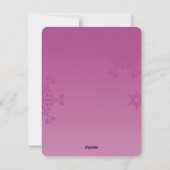 Pneus roses Carte photo de vacances plat (Dos)