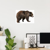 Png geïsoleerd bruin beer poster (Thuiskantoor)