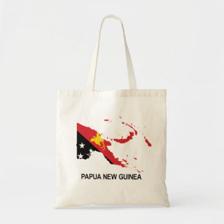 PNG-kaart met vlag Tote Bag