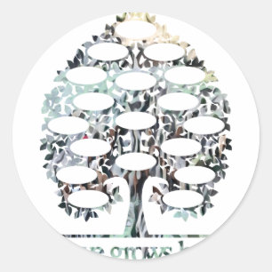 PNG-naamfamilie — structuur Ronde Sticker