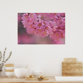 "Pnk Mist" Affiche de Cerisiers Japonais Fleuris (Cuisine)