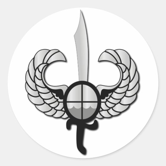 PNP Special Action Force Badge zonder tekst Ronde Sticker (Voorkant)