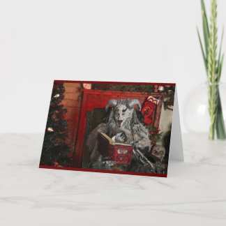 PNW Krampus Vouw Kerstkaart Feestdagen Kaart