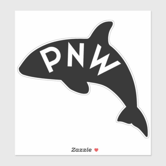 PNW Orca Decal Sticker (Vel)