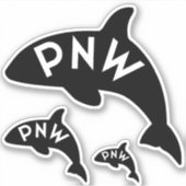 PNW Orca Vinyl Stickerblad Sticker (Voorkant)