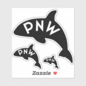 PNW Orca Vinyl Stickerblad Sticker (Vel)