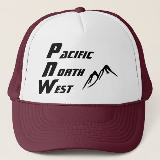 PNW Trucker Hat Vertical Lettering Trucker Pet