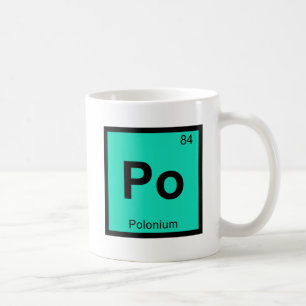 Po - Polonium Chemistry Periodic Table Symbool Koffiemok