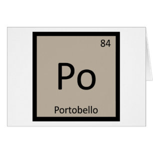 Po - Tableau périodique de la chimie des champigno