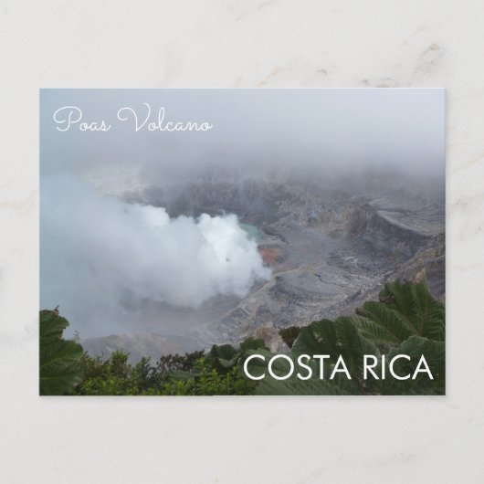Poas Volcano, Costa Rica Carte postale (Devant)