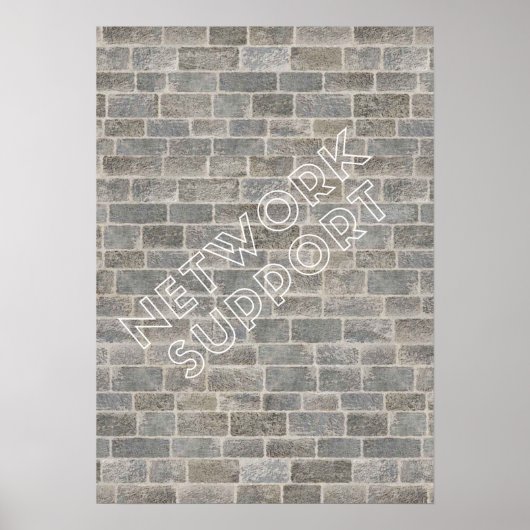 Poater Network support Poster (Voorkant)