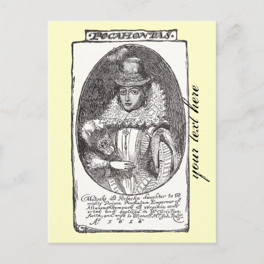 Pocahontas Carte postale (Devant)