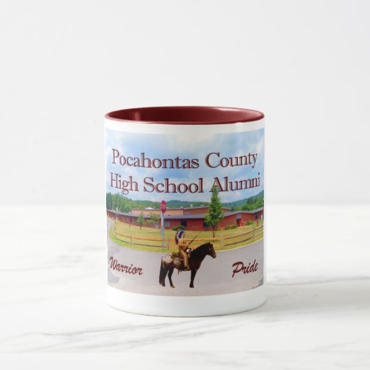 Pocahontas Comté Lycée Alumni café Mug (Centre)