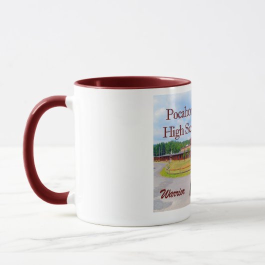 Pocahontas Comté Lycée Alumni café Mug (Gauche)