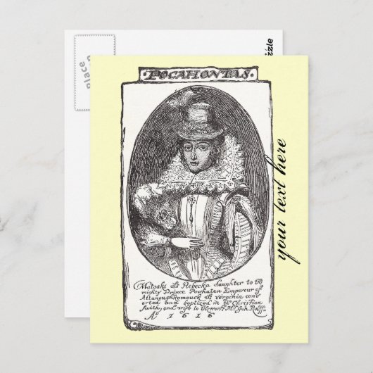 Pocahontas Postkaart (Voorkant / Achterkant)