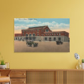 Pocatello, ID — Uitzicht buitenzijde trein Canvas Afdruk (Insitu (Woonkamer))