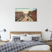 Pocatello, ID - Uitzicht van E. Center Canvas Afdruk (Insitu (Slaapkamer))