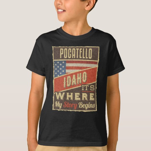 Pocatello Idaho T-shirt (Voorkant)