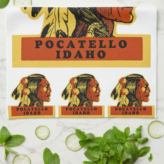 Pocatello Idaho Theedoek (Gevouwen)