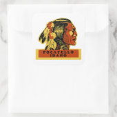 Pocatello Idaho Vierkante Sticker (Tas)