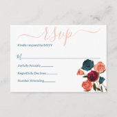 Poche, Bourgogne, Roses verts Turquoises Carte con (Devant)