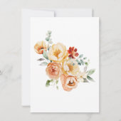 Poche de rouille Carte de remerciements de Fêtes d (Dos)