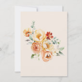 Poche de rouille Carte de remerciements de Fêtes d (Dos)