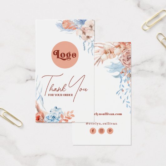 Poche et emballage tropical bleu (Bureau)