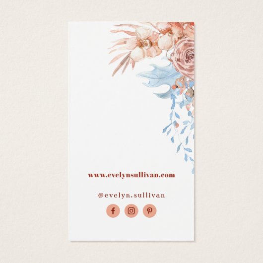 Poche et emballage tropical bleu (Dos)