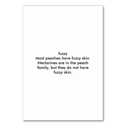 Poche Fuzzy, Cartes Flashs De Lecture Adjective (Dos)