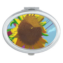 Gras de tournesol Compact miroir