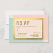 Poche Monnaie + Phuile d'or RSVP | MARIAGE (Devant)