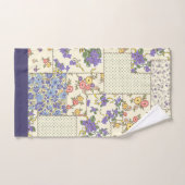 Poche Motif Floral Fleurs pourpres Points (Serviette à main)